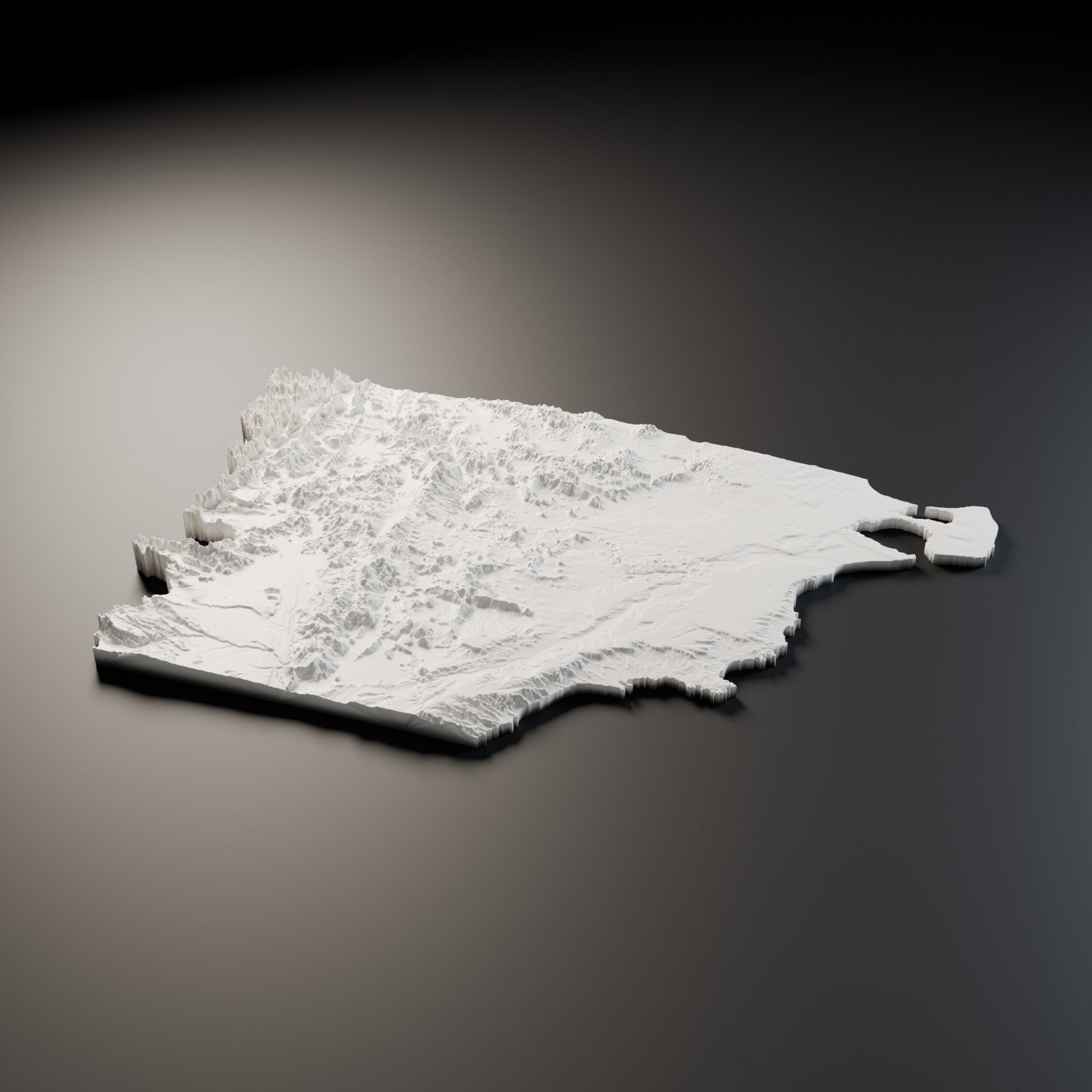 Chubut en relieve 3D · 22 cm. Relieves. Zen vibe
