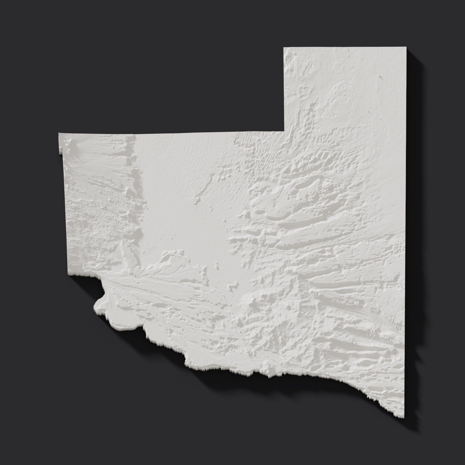 La Pampa en relieve 3D