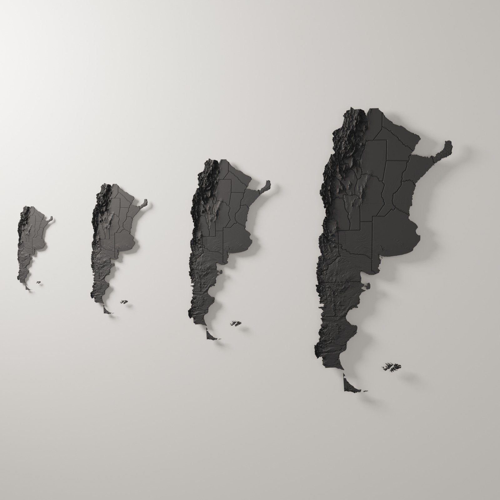 Argentina en relieve · 24 a 100 cm, foto 7. Mapas. Zen vibe
