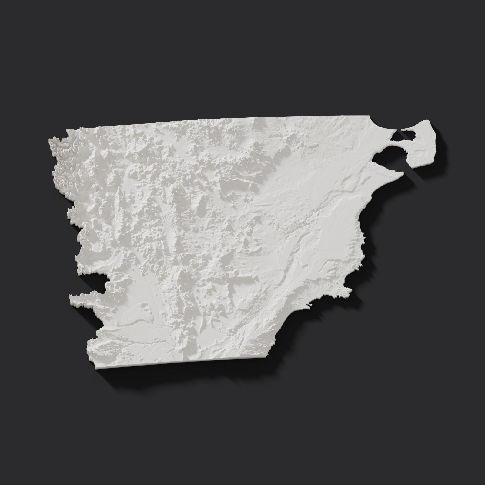 Chubut en relieve 3D · 22 cm. Relieves. Zen vibe