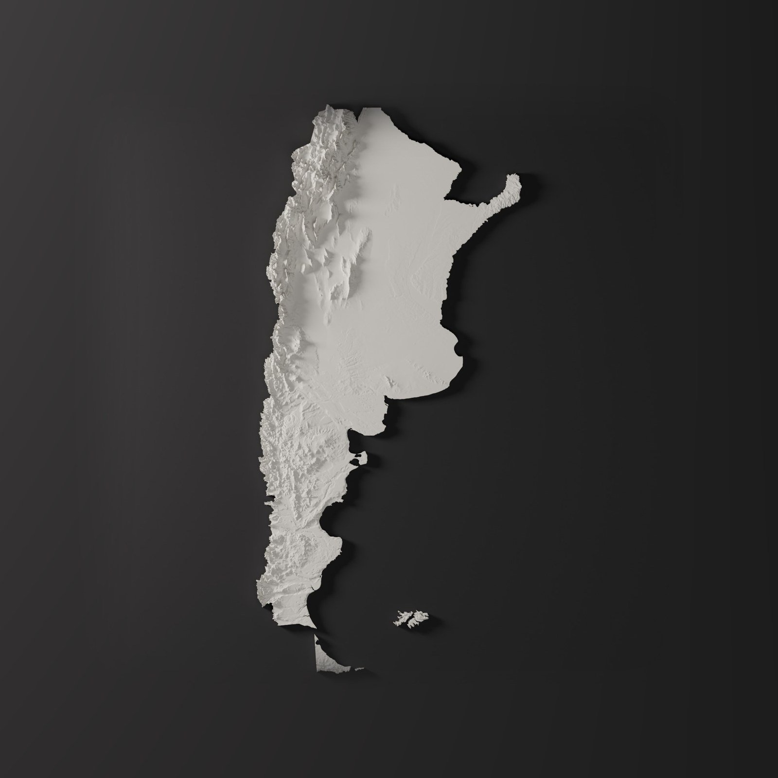 Argentina en relieve · 24 a 100 cm, foto 4. Mapas. Zen vibe