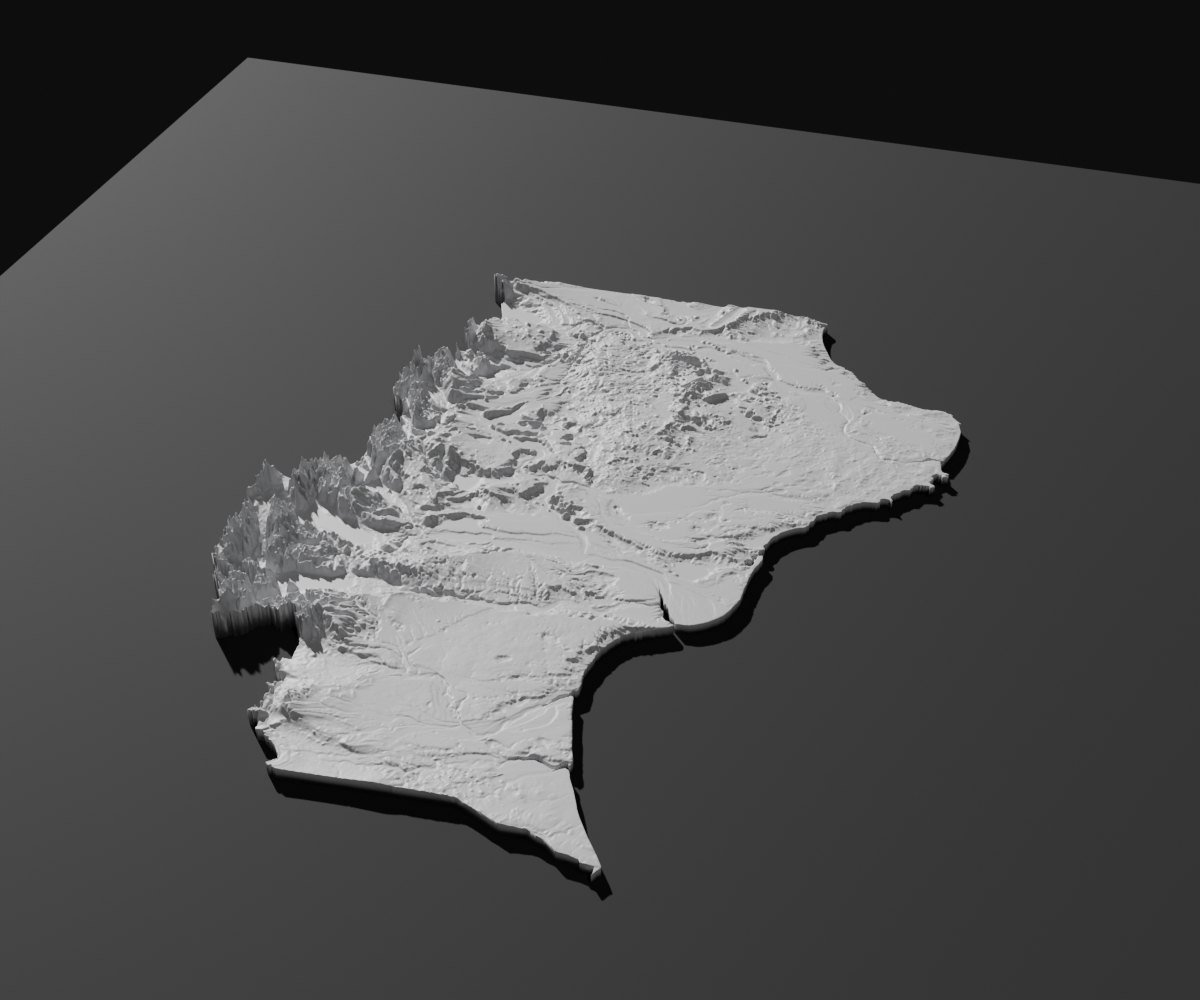 Santa Cruz en relieve 3D · 22 cm, foto 3. Relieves. Zen vibe