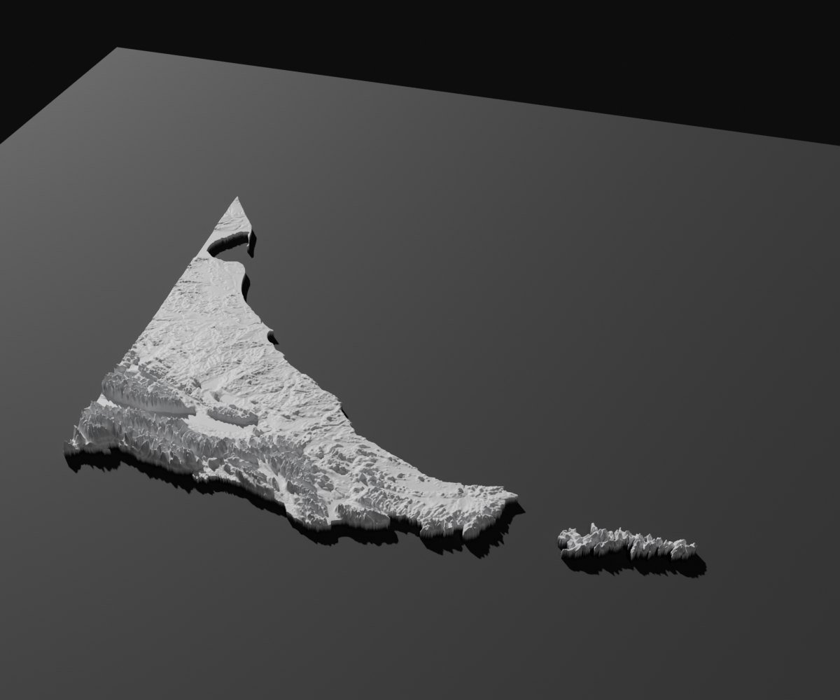 Tierra del Fuego en relieve 3D · 22 cm, foto 3. Relieves. Zen vibe