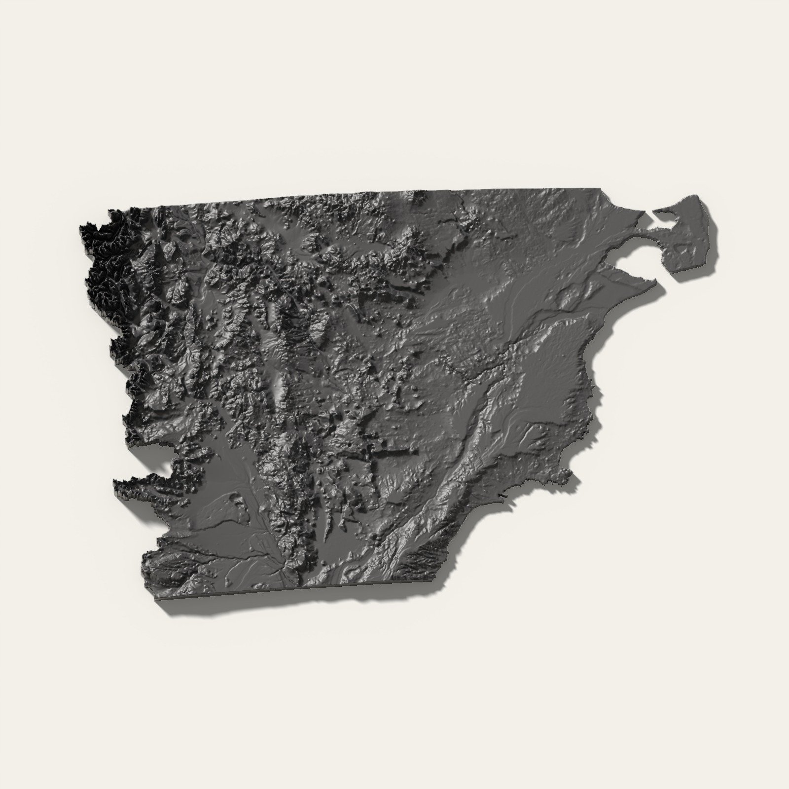 Chubut en relieve 3D · 22 cm, foto 4. Relieves. Zen vibe