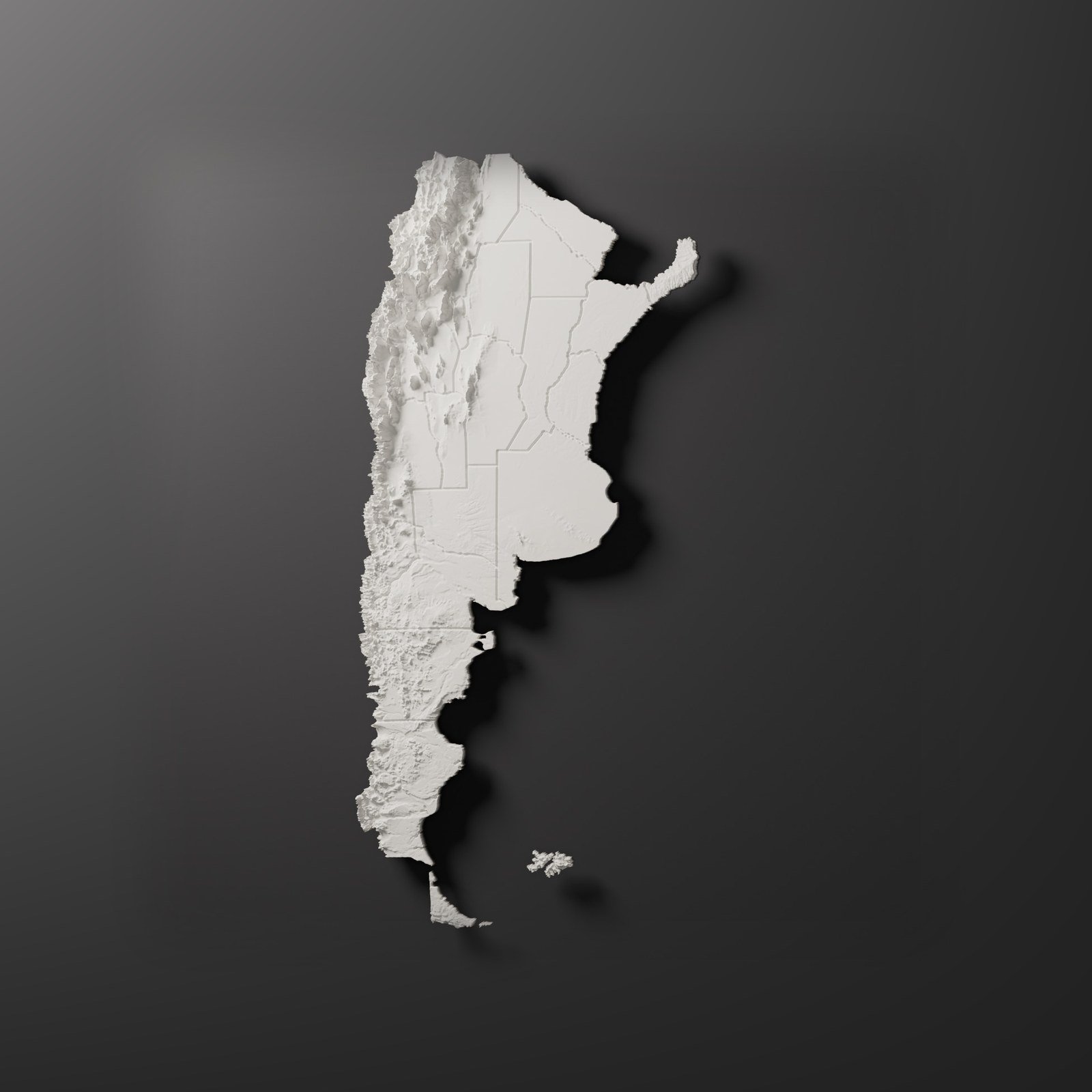 Argentina en relieve · 24 a 100 cm. Mapas. Zen vibe