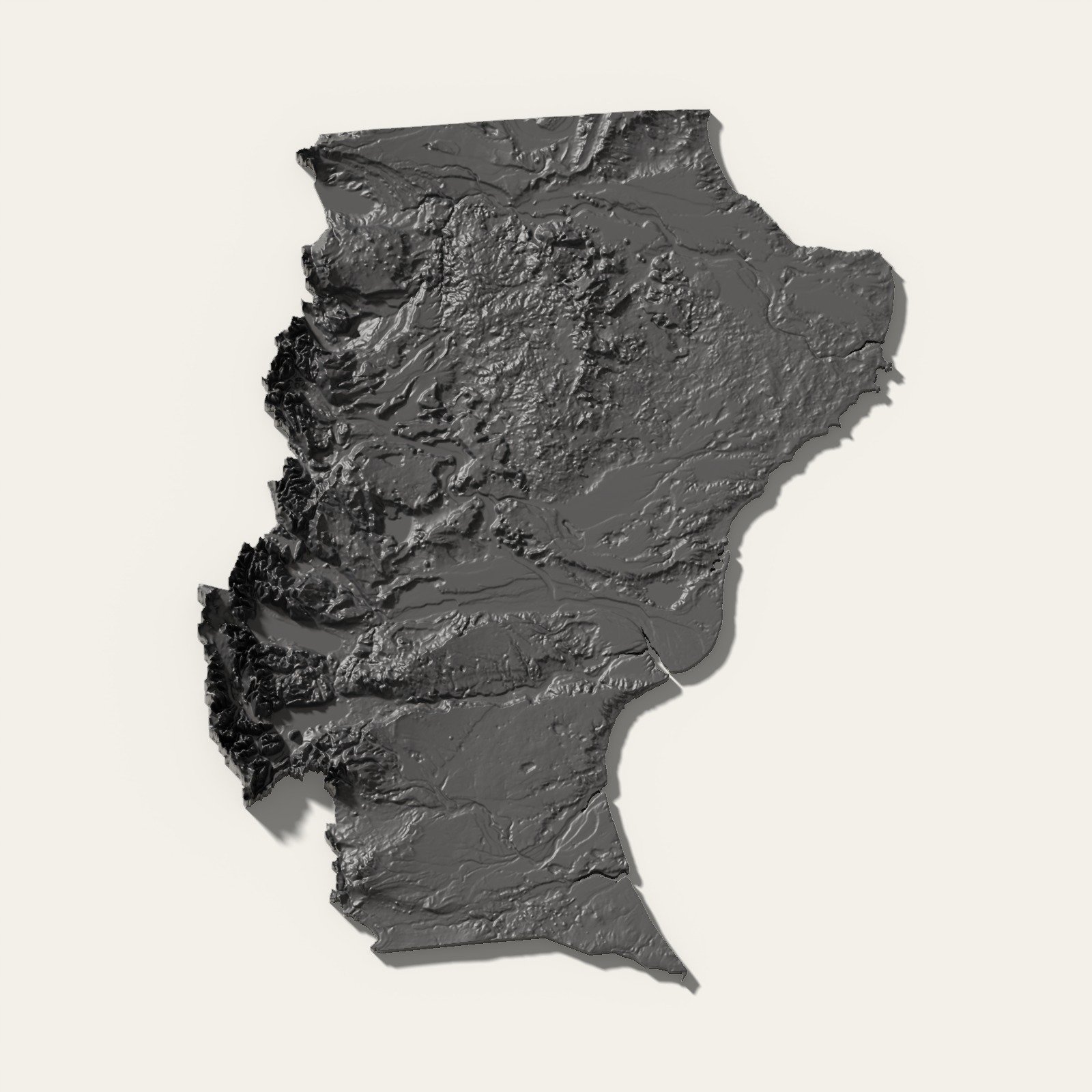 Santa Cruz en relieve 3D · 22 cm, foto 4. Relieves. Zen vibe