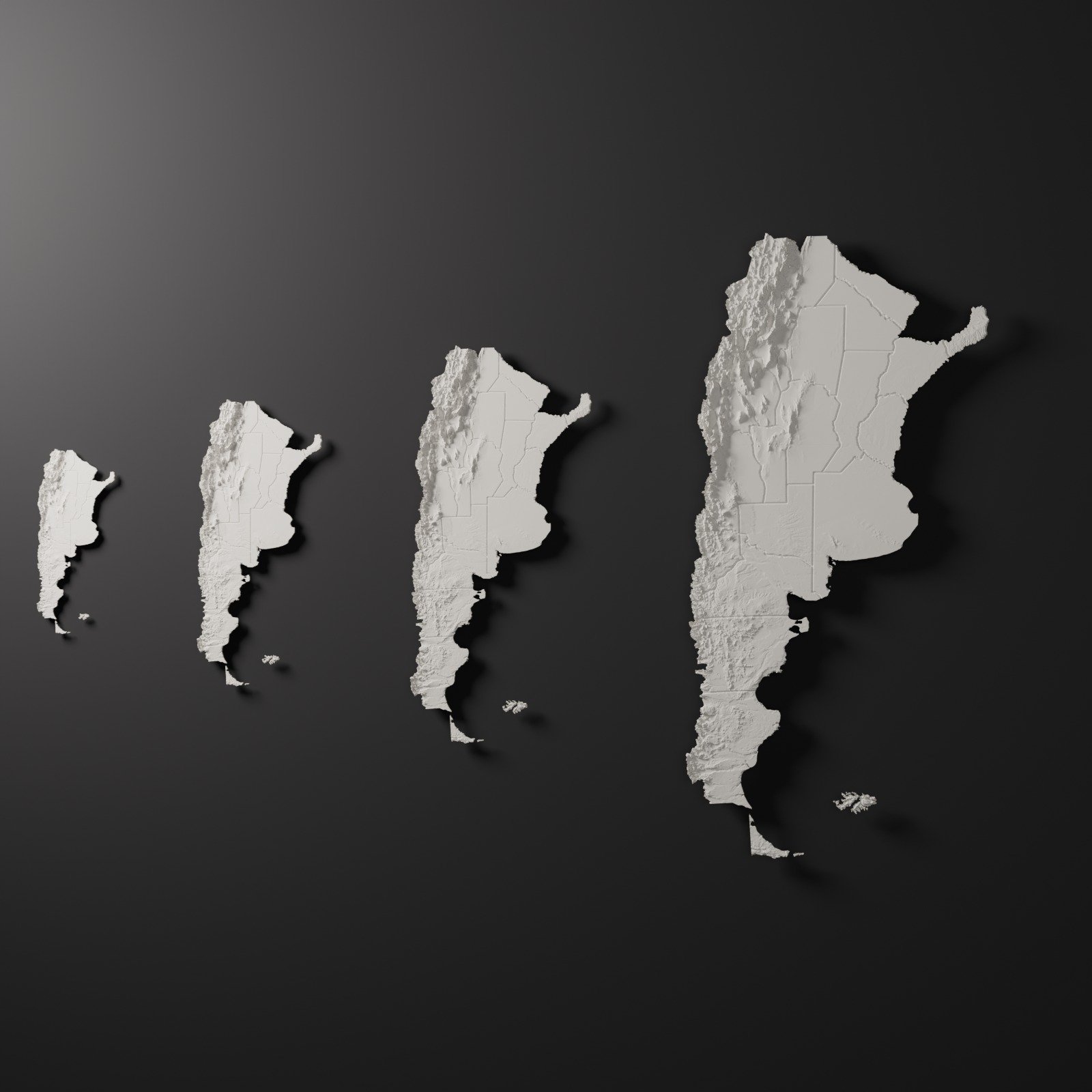 Argentina en relieve · 24 a 100 cm, foto 3. Mapas. Zen vibe