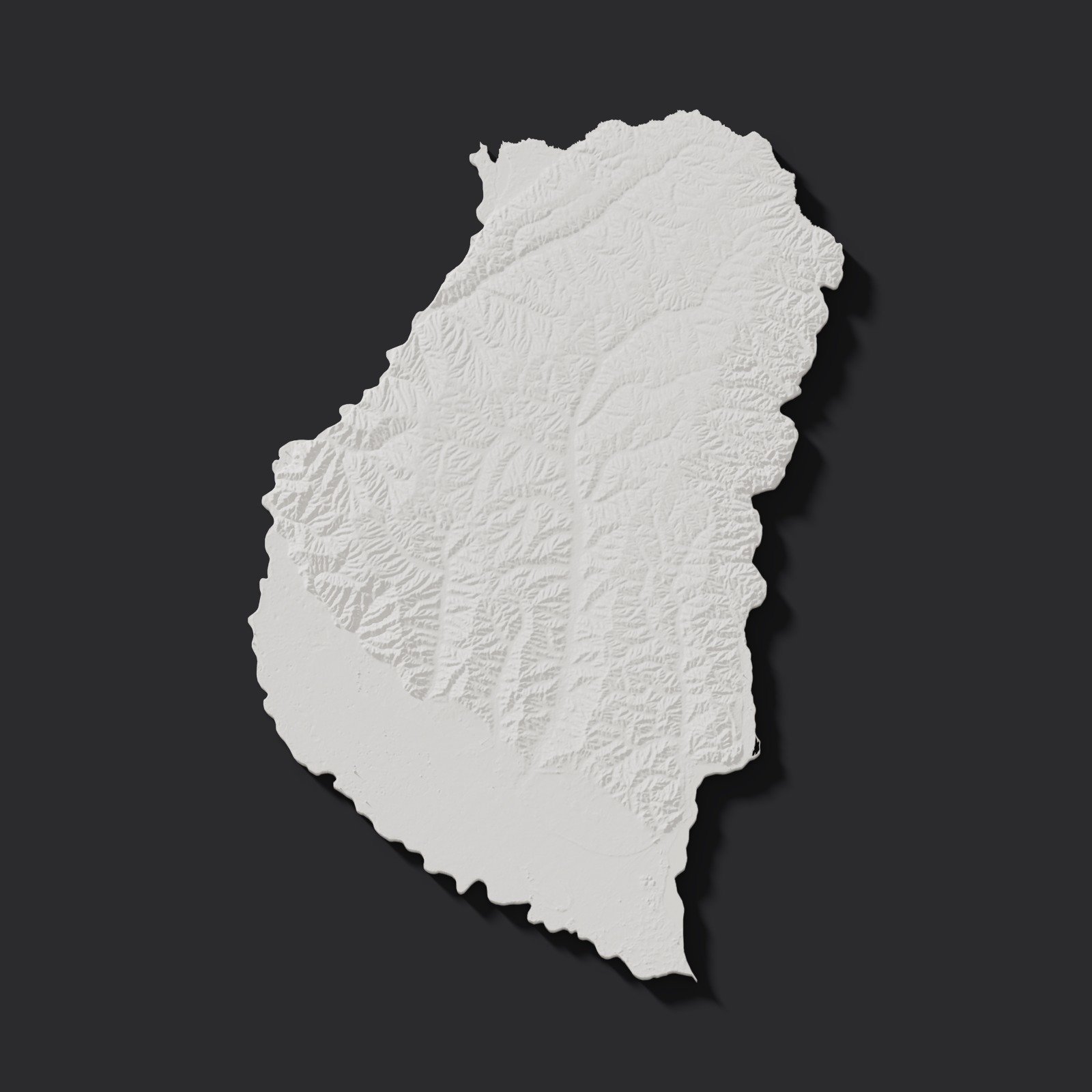 Entre Ríos en relieve 3D