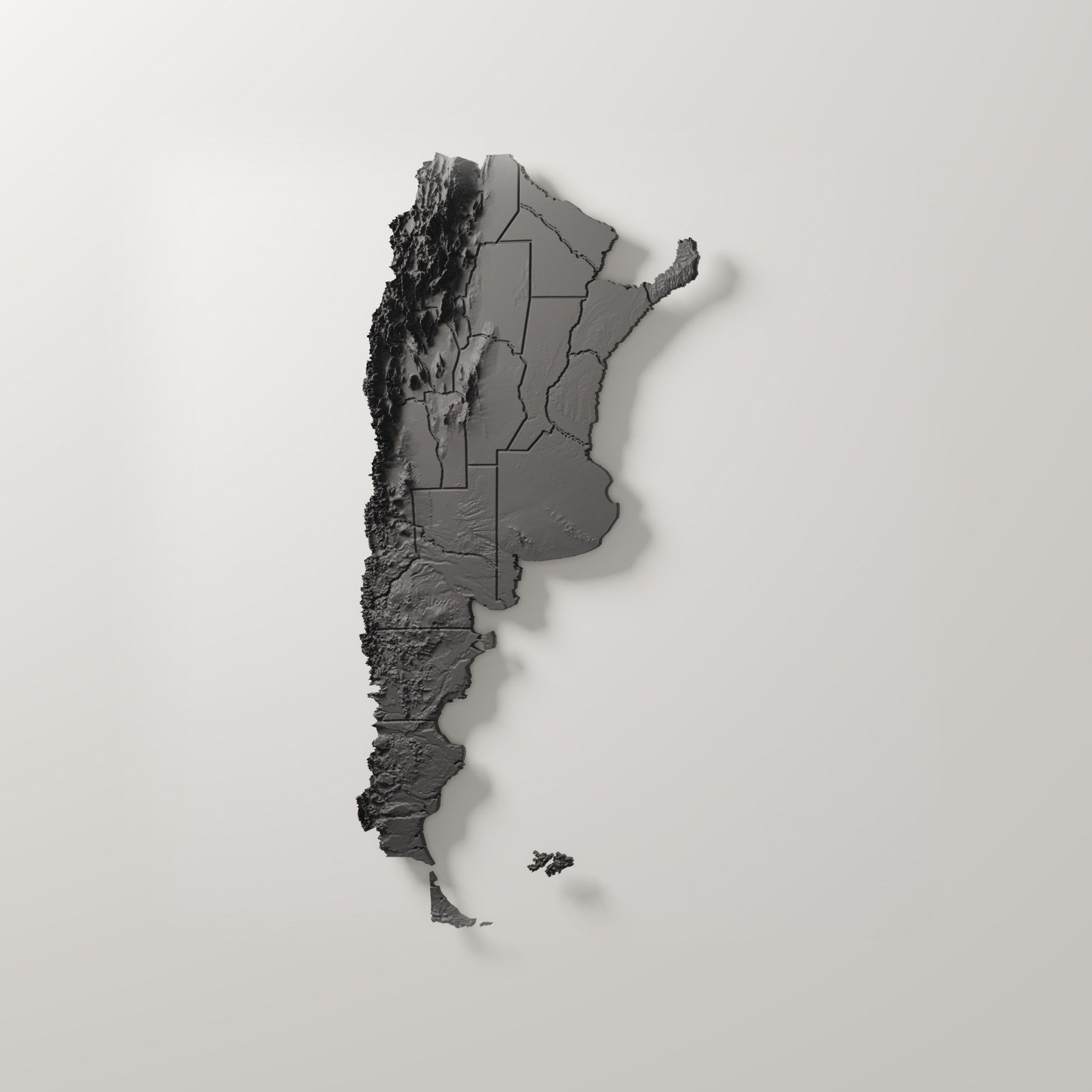 Argentina en relieve · 24 a 100 cm, foto 5. Mapas. Zen vibe