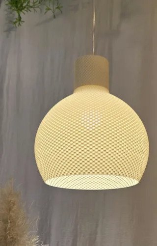 Lámpara Colgante Nórdica LED Cálida | Techo Impresa 3D
