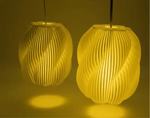 Lámpara Colgante Espiral 3D | Decorativa Diseño Dinámico