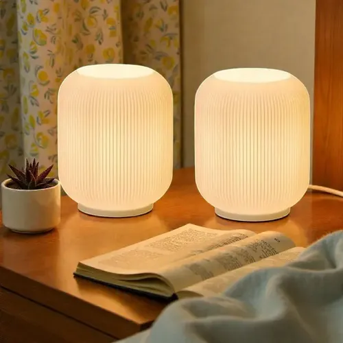 Combo X2 Velador Frasco Impreso 3D | Luz Cálida Dormitorio